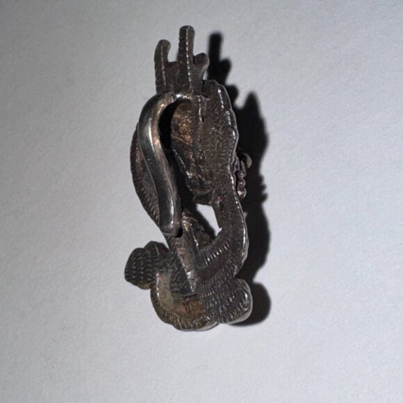 Antiqued Asian Dragon Pendant - Picture 3 of 16